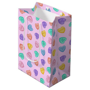 Sac Cadeau Moyen Coeurs de bonbons
