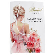 Collection de robes de mariée à l'aquarelle avec r