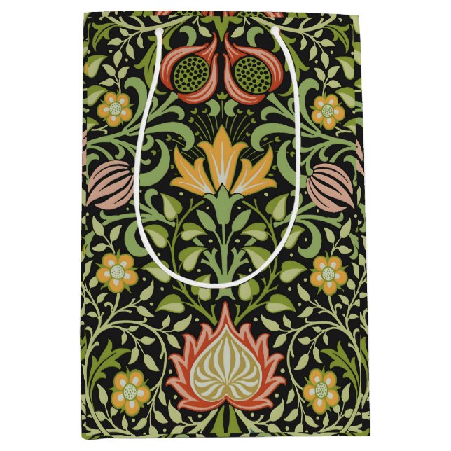 Sac Cadeau Moyen Conception botanique florale persane de William Mo (Devant)