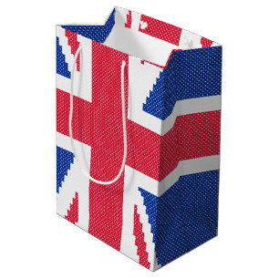 Sac Cadeau Moyen Conception de point de croisement d'origine Union