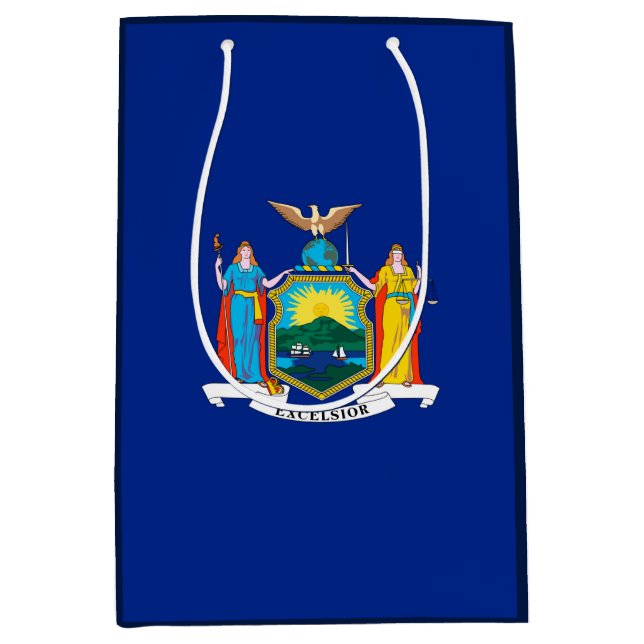 Sac Cadeau Moyen Conception du drapeau de l'État de New York (Devant)