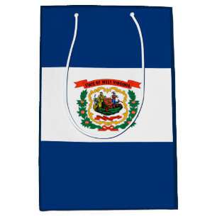Sac Cadeau Moyen Conception du drapeau de l'État de Virginie-Occide