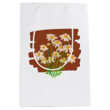 Conception florale rustique sur fond marron