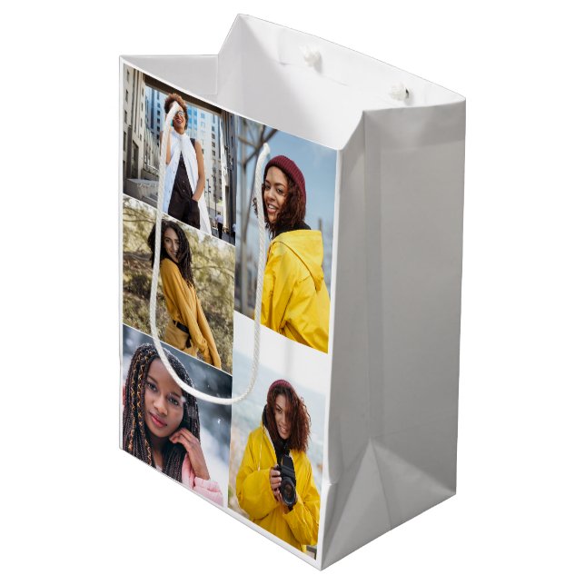 Sac Cadeau Moyen Concevez votre propre collection photo 5 (Devant Angle)