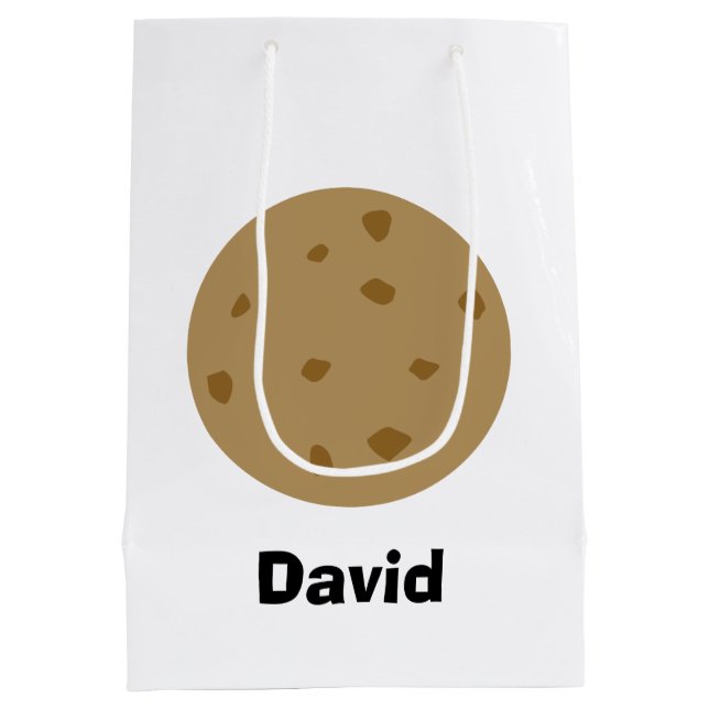 Sac Cadeau Moyen Cookie à chips au chocolat (Dos)