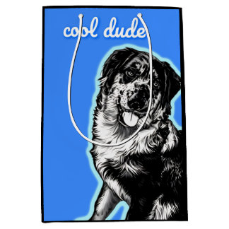 Sac Cadeau Moyen Cool Dude Australian Shephard  Gift Bag