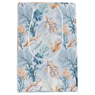 Sac Cadeau Moyen Corail marin de l'océan bleu