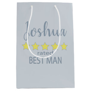 Sac Cadeau Moyen Cortège de Mariage & de Noce 5 Étoiles Garçon d'Ho