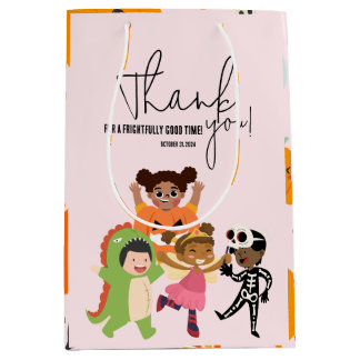 Sac Cadeau Moyen Costume d'Halloween rose pour enfants Essentials M