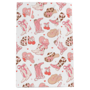 Sac Cadeau Moyen Country Girl Cowboy Boots n’Casquette