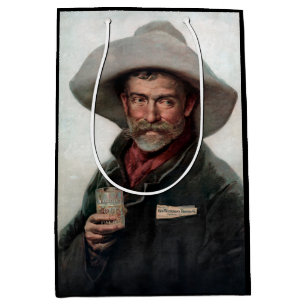 Sac Cadeau Moyen Cowboy espagnol Ranchero dans le Vieux-Ouest Saloo
