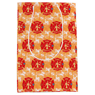 Sac Cadeau Moyen Croix de Malte des pompiers sauveteurs en cas d'in