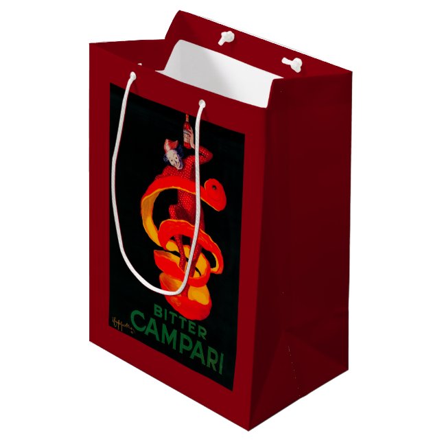 Sac Cadeau Moyen Cru amer PosterEurope de Campari (Devant Angle)