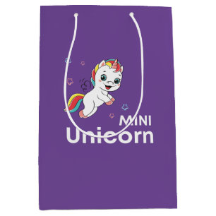 Sac Cadeau Moyen Cute bébé licorne Moderne