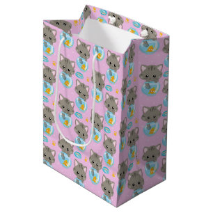 Sac Cadeau Moyen Cute chat