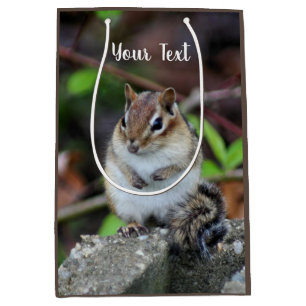 Sac Cadeau Moyen Cute Chipmunk animal sauvage  