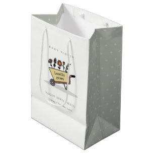 Sac Cadeau Moyen Cute Cultivé localement Jaune Baby shower de panie