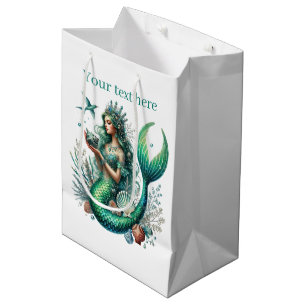 Sac Cadeau Moyen Cute imaginaire sirène personnalisable