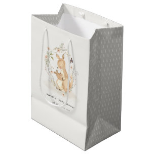 Sac Cadeau Moyen Cute Joey Mama Kangaroo Baby shower de couronnes f