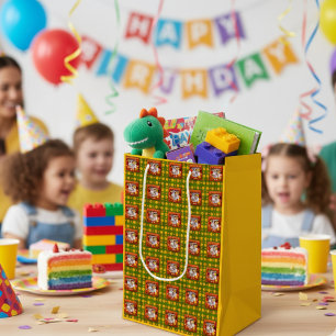 Sac Cadeau Moyen Cute Ladybug Birthday Photo personnalisable