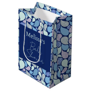 Sac Cadeau Moyen Cute Pastel Sirène Tear Drop Girly Motif Océan