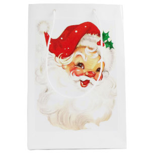 Sac Cadeau Moyen Cute Père Noël