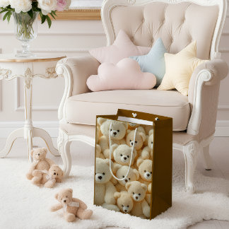 Sac Cadeau Moyen Cute Teddy Bear Valentine’s Gift Bag