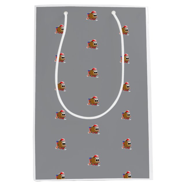 Sac Cadeau Moyen DE/GB Geschnektüte Igel/ Gift bag Hedgehog (Devant)