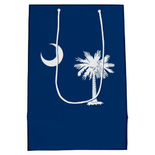 Sac Cadeau Moyen Décor design du drapeau de l'État de Caroline du