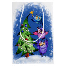 Décoration d'arbre de hiboux de Noël
