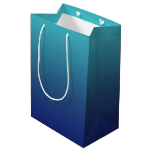 Sac Cadeau Moyen dégradé bleu