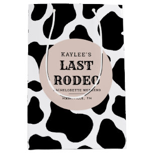 Sac Cadeau Moyen Dernier Rodeo Cowgirl Week-end de bachelorette