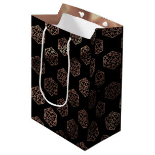 Sac Cadeau Moyen Dés RPG   Imaginaire cuivre Retro Tabletop PnP Gam