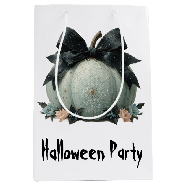 Sac Cadeau Moyen Design élégant Citrouille Halloween Party (Devant)