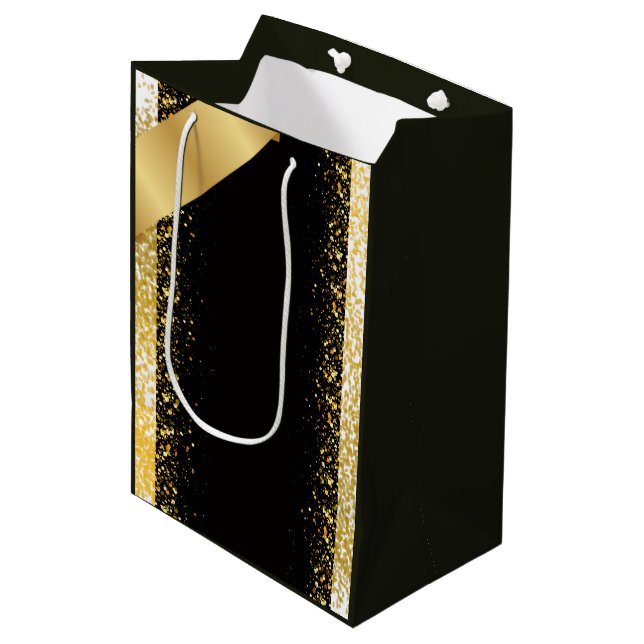 Sac Cadeau Moyen Design elegante e raffinato (Devant Angle)