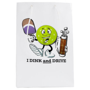 Sac Cadeau Moyen Dink and Drive 2 (pickleball/golf)