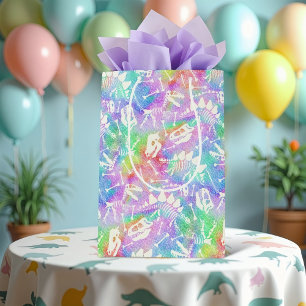 Sac Cadeau Moyen Dino Dig arc-en-ciel
