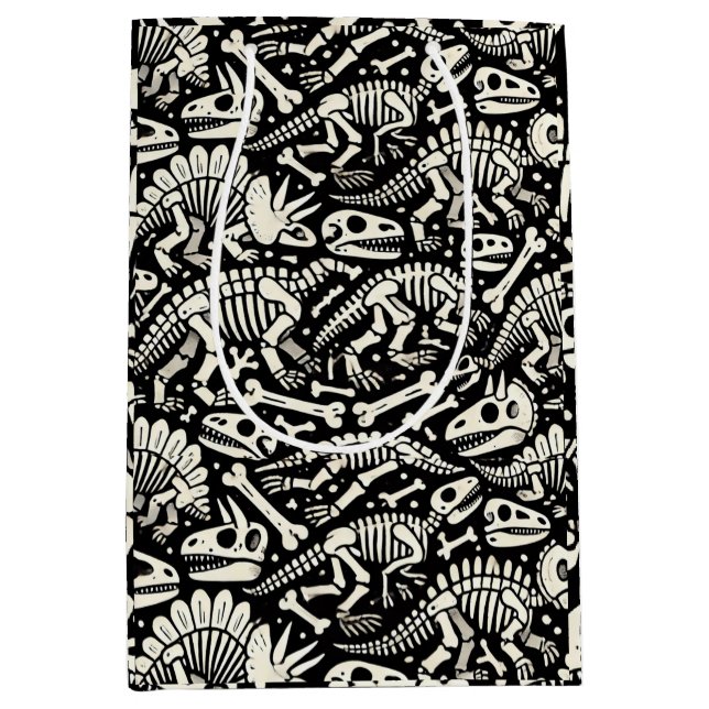 Sac Cadeau Moyen Dinosaur Bone Adventure (Devant)