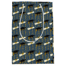 Diplôme Orné Bleu et Or