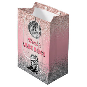 Sac Cadeau Moyen Disco dernière Bachelorette Rétro Thème