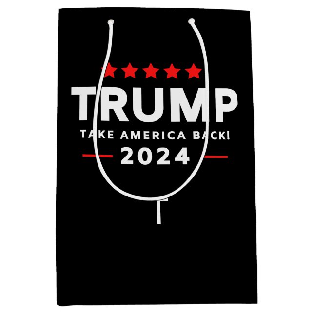 Sac Cadeau Moyen Donald Trump 2024 redonne l'élection américaine (Devant)
