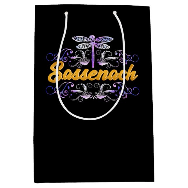 Sac Cadeau Moyen Dragon bleu de Sassenach Outlander (Devant)