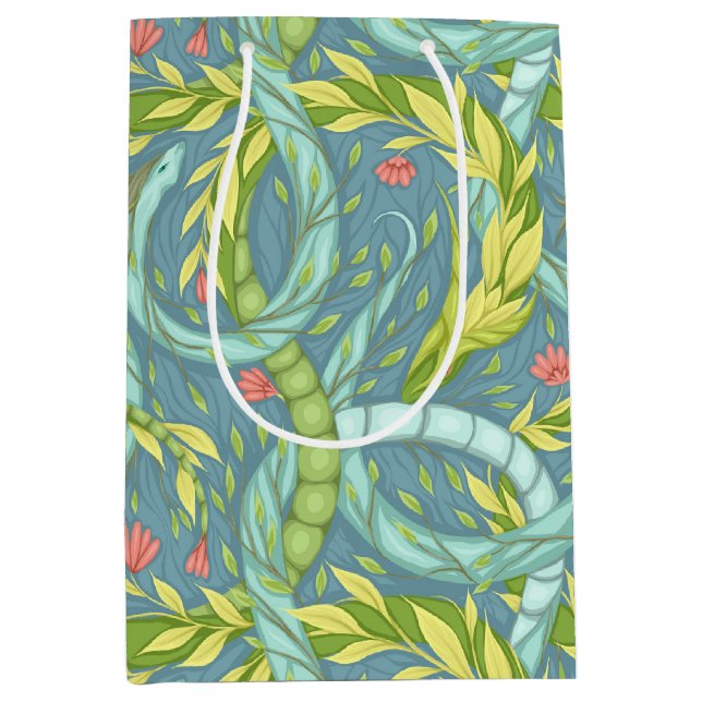 Sac Cadeau Moyen Dragons en bois (Devant)