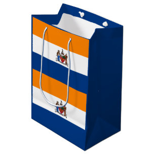 Sac Cadeau Moyen Drapeau d'Albany, New York