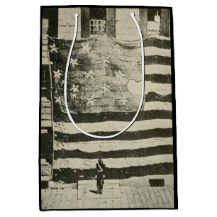 Sac Cadeau Moyen Drapeau de combat militaire américain Star Spangle