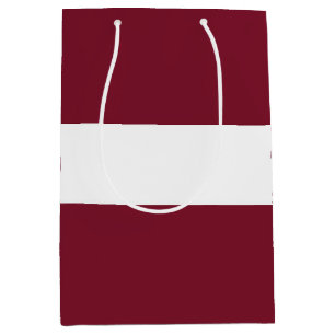 Sac Cadeau Moyen Drapeau de Lettonie