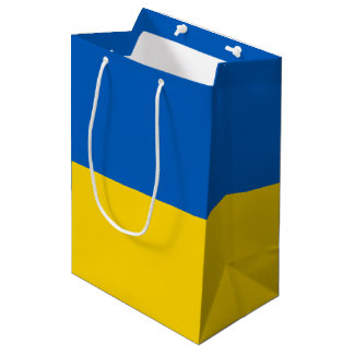 Sac Cadeau Moyen Drapeau de l'Ukraine