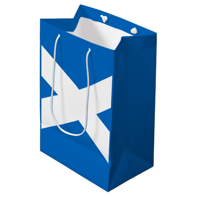 Sac Cadeau Moyen Drapeau écossais (Devant Angle)
