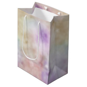 Sac Cadeau Moyen Dreamy Gold Purple Ombre