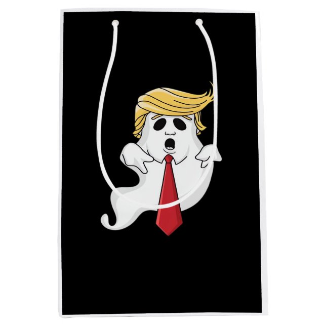 Sac Cadeau Moyen Drôle Pour Halloween, Donald Costume Classique (Devant)